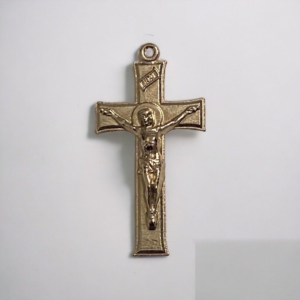 Vintage Silver Tone Cross Pendant